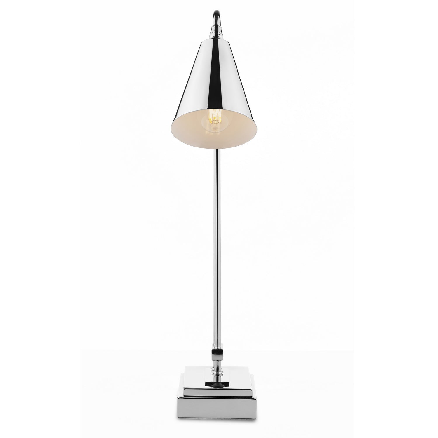 Currey and Company - 6000-0781 - One Light Desk Lamp - Symmetry - Polished Nickel