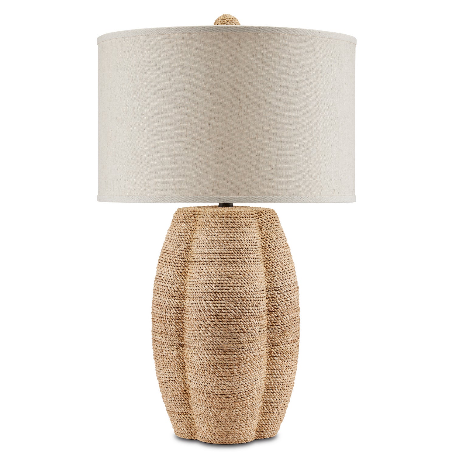 Currey and Company - 6000-0797 - One Light Table Lamp - Karnak - Natural/Satin Black