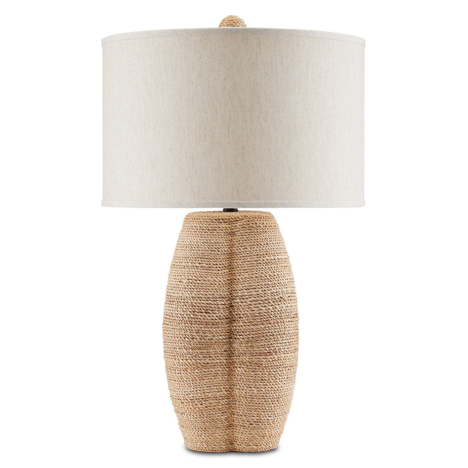 Currey and Company - 6000-0797 - One Light Table Lamp - Karnak - Natural/Satin Black