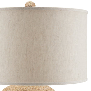 Currey and Company - 6000-0798 - One Light Table Lamp - Kavala - Natural/Satin Black