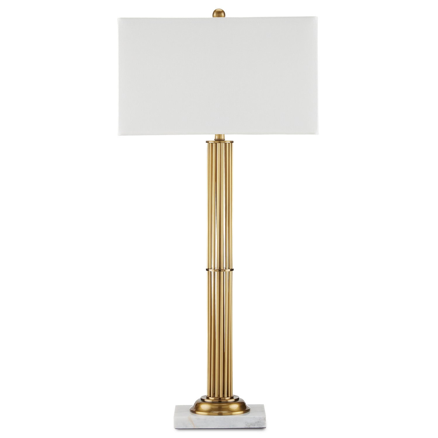 Currey and Company - 6000-0808 - One Light Table Lamp - Allegory - Antique Brass/Natural