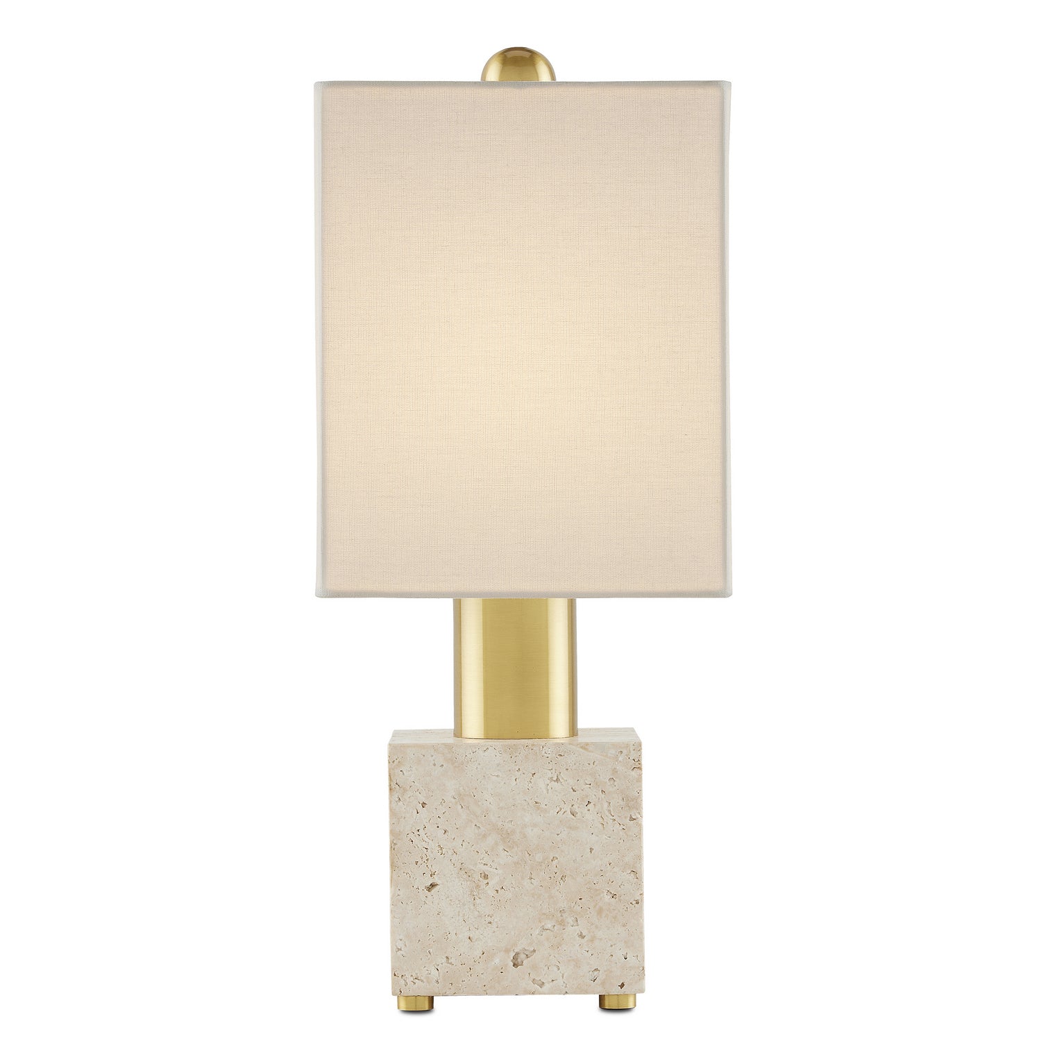 Currey and Company - 6000-0810 - One Light Table Lamp - Gentini - Beige/Antique Brass