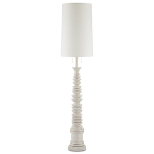 Currey and Company - 8000-0112 - Two Light Floor Lamp - Phyllis Morris - Whitewash