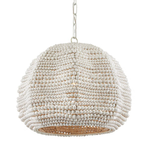 Currey and Company - 9000-0864 - One Light Pendant - Octavia - White/Whitewash