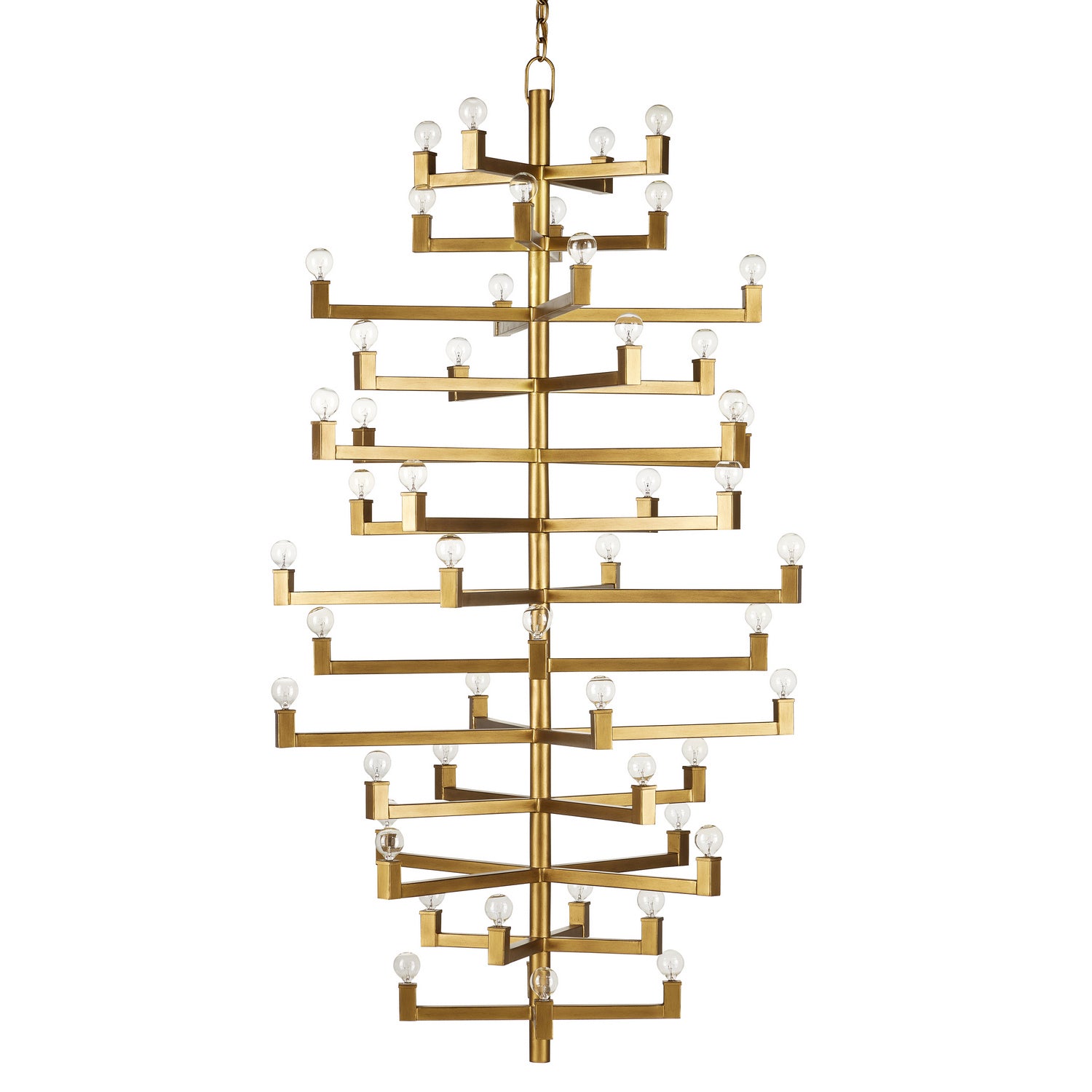 Currey and Company - 9000-0918 - 52 Light Chandelier - Andre - Brass