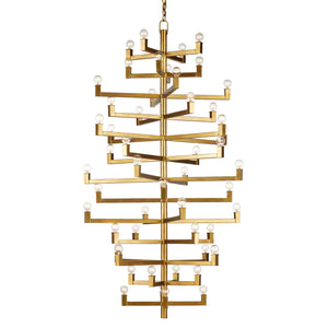 Currey and Company - 9000-0918 - 52 Light Chandelier - Andre - Brass