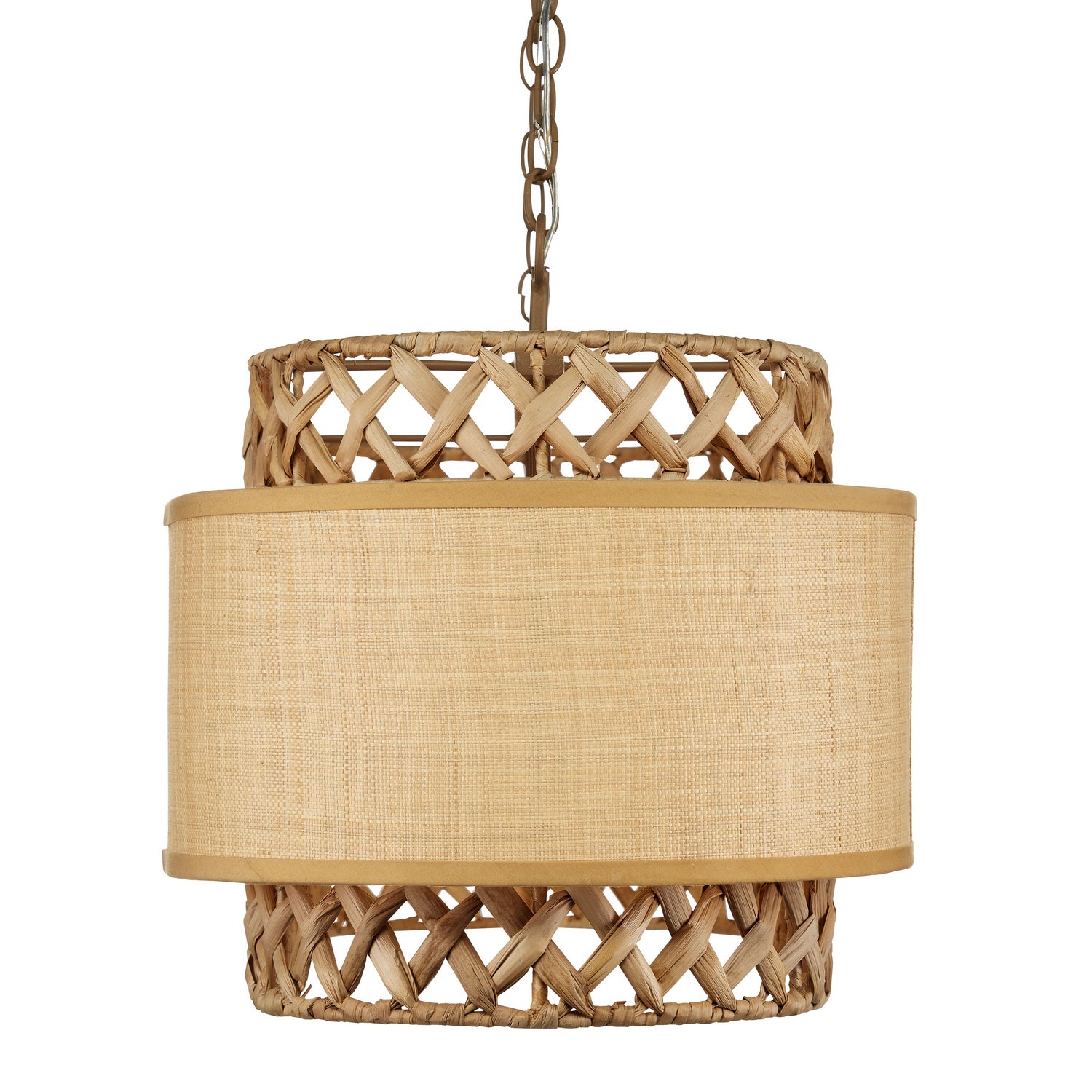 Currey and Company - 9000-0927 - Six Light Chandelier - Isola - Khaki/Natural