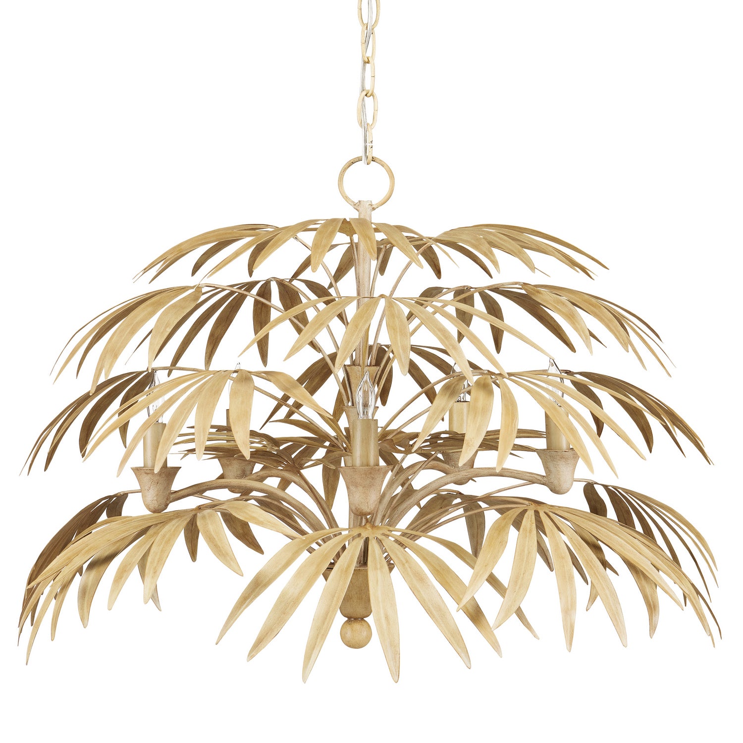 Currey and Company - 9000-0930 - Five Light Chandelier - Calliope - Coco Cream