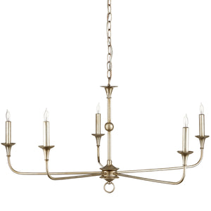 Currey and Company - 9000-0933 - Five Light Chandelier - Nottaway - Champagne