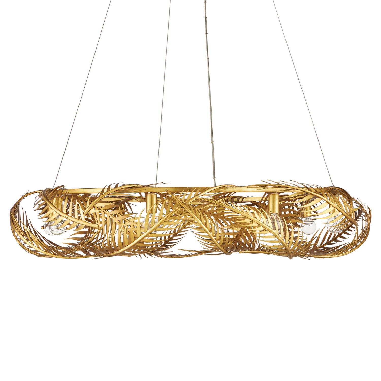 Currey and Company - 9000-0937 - Eight Light Chandelier - Aviva Stanoff - Contemporary Gold Leaf/Painted Contemporary Gold