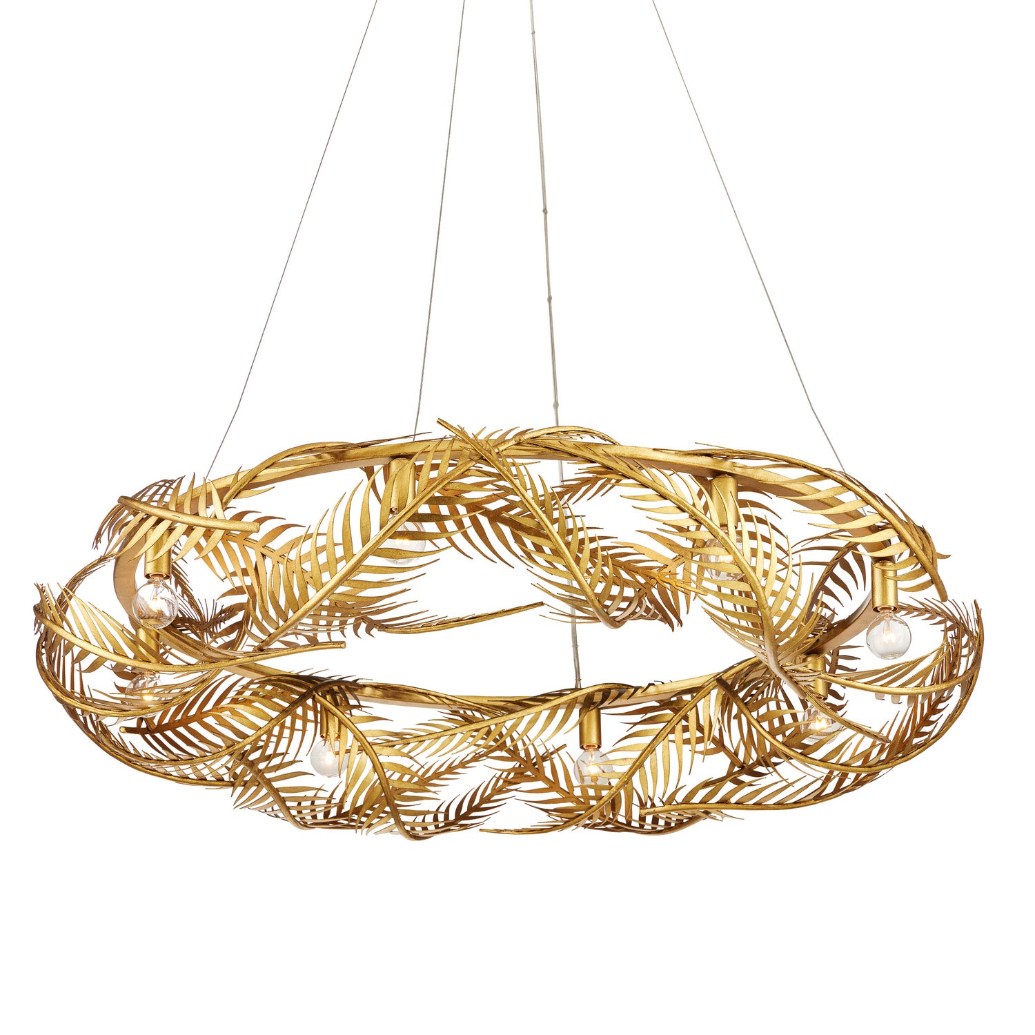 Currey and Company - 9000-0937 - Eight Light Chandelier - Aviva Stanoff - Contemporary Gold Leaf/Painted Contemporary Gold