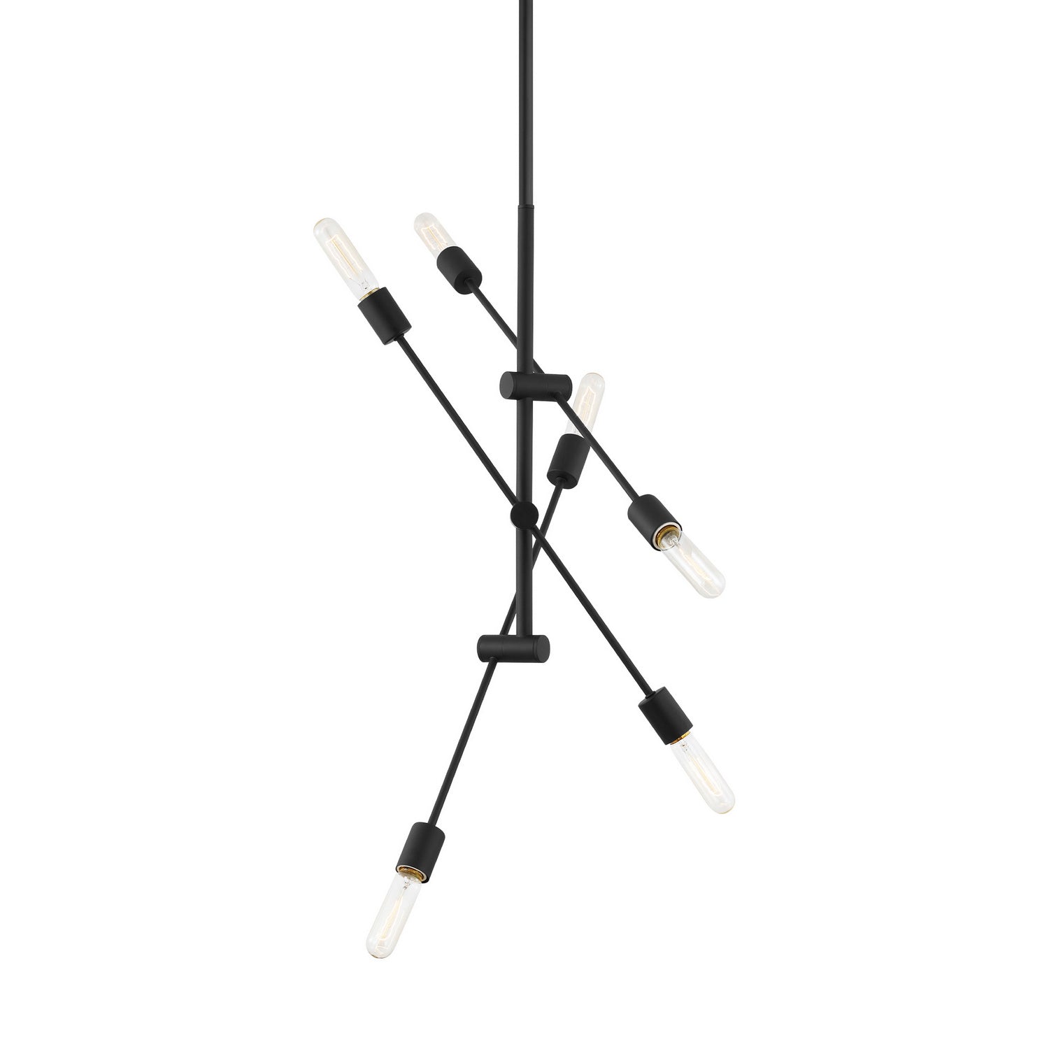 Visual Comfort Studio - 3100506-112 - Six Light Chandelier - Axis - Midnight Black