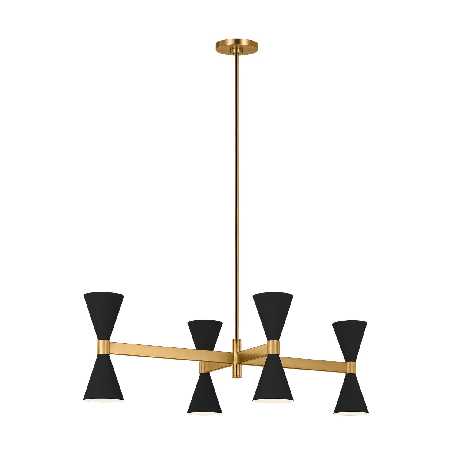 Visual Comfort Studio - AEC1068MBK - Eight Light Chandelier - Albertine - Midnight Black