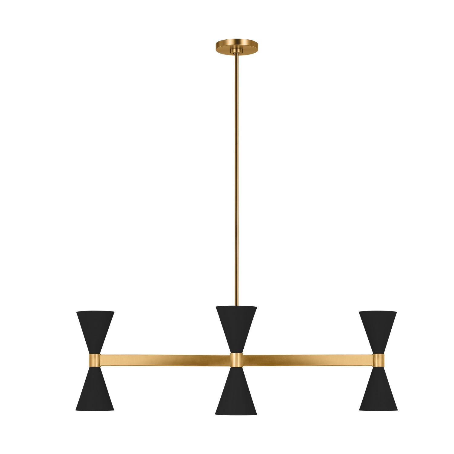 Visual Comfort Studio - AEC1068MBK - Eight Light Chandelier - Albertine - Midnight Black