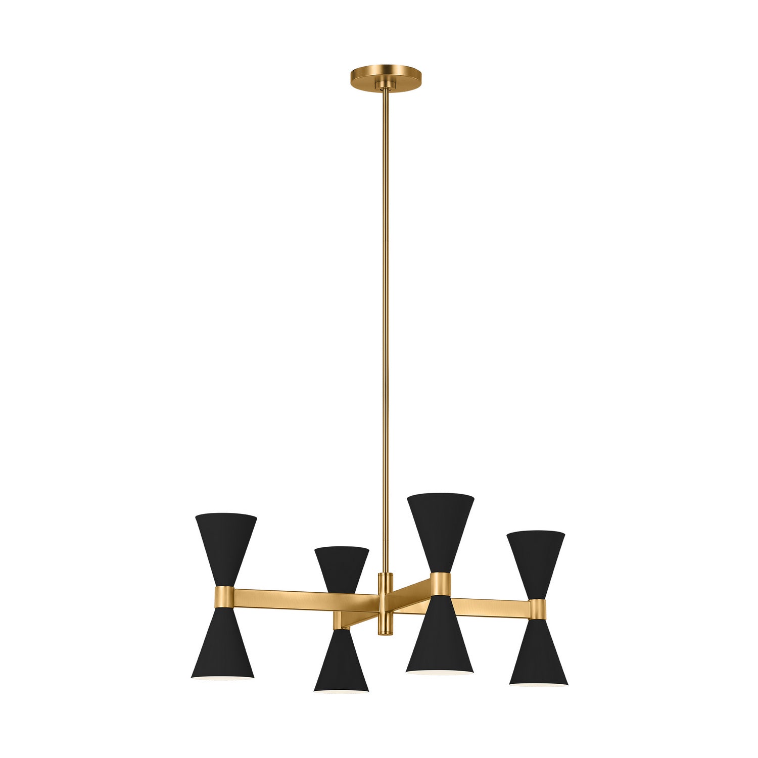 Visual Comfort Studio - AEC1078MBK - Eight Light Chandelier - Albertine - Midnight Black