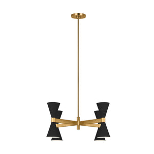 Visual Comfort Studio - AEC1078MBK - Eight Light Chandelier - Albertine - Midnight Black