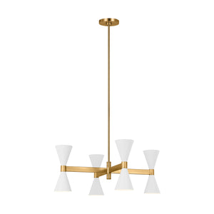 Visual Comfort Studio - AEC1078MWT - Eight Light Chandelier - Albertine - Matte White