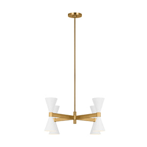 Visual Comfort Studio - AEC1078MWT - Eight Light Chandelier - Albertine - Matte White