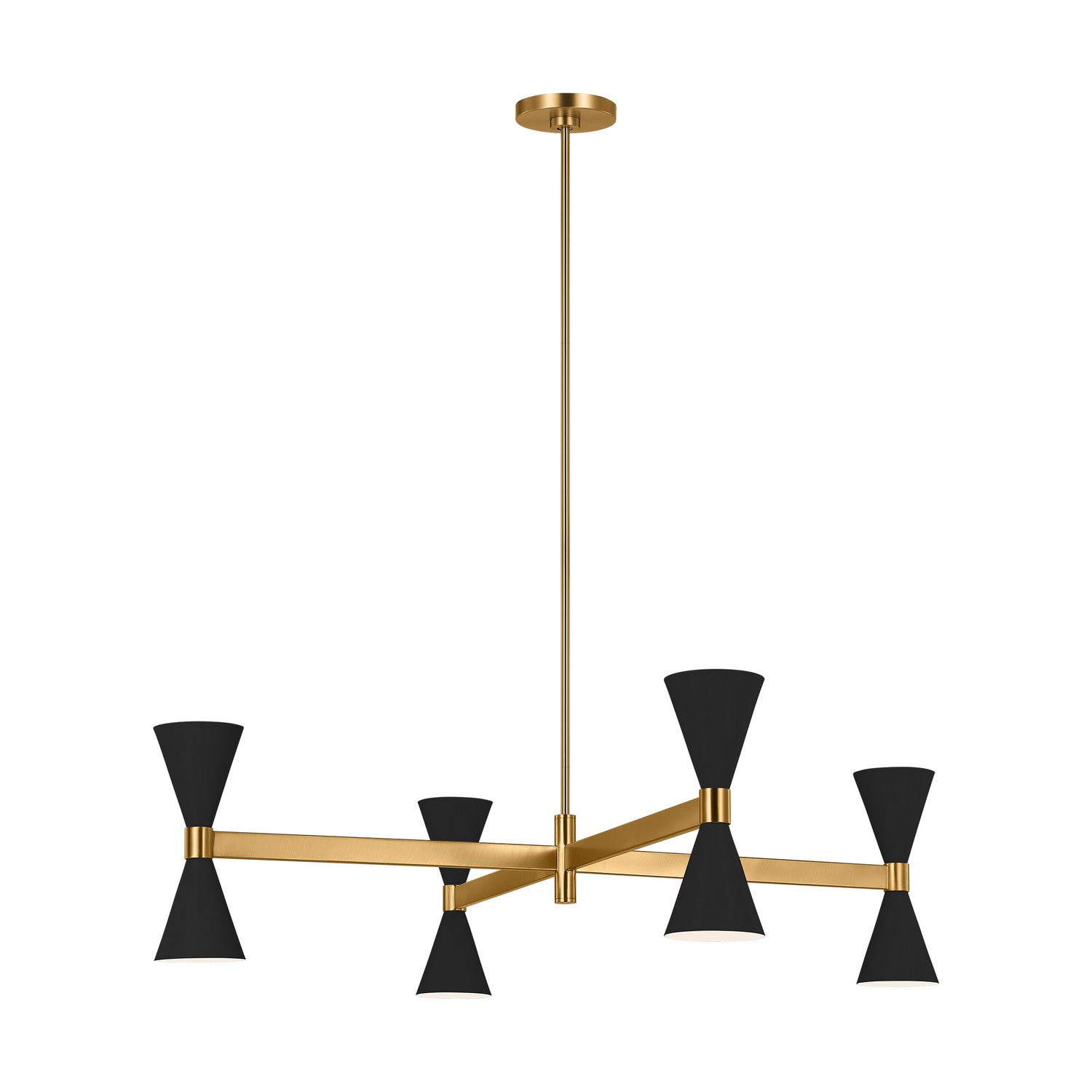 Visual Comfort Studio - AEC1088MBK - Eight Light Chandelier - Albertine - Midnight Black