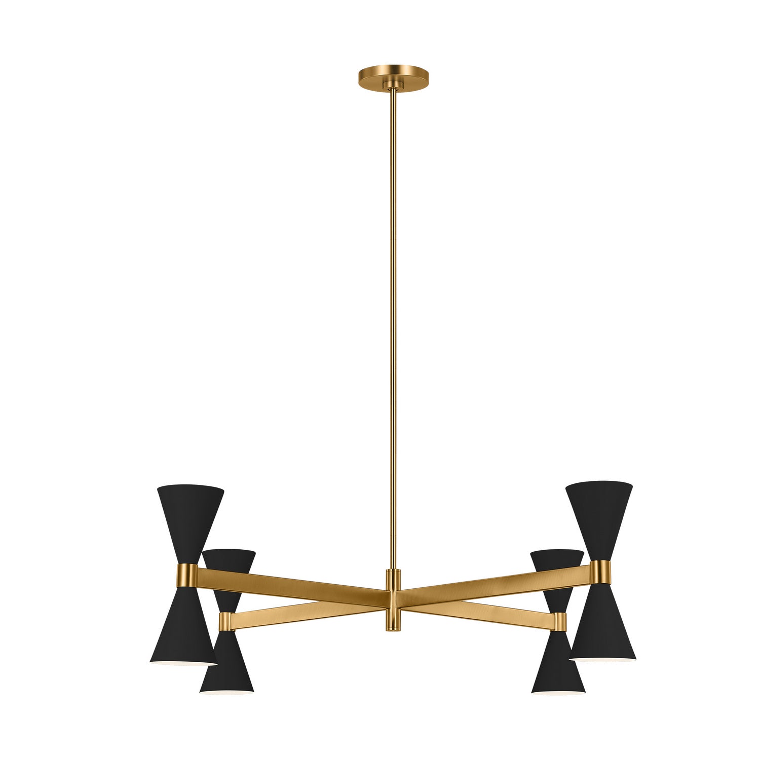 Visual Comfort Studio - AEC1088MBK - Eight Light Chandelier - Albertine - Midnight Black