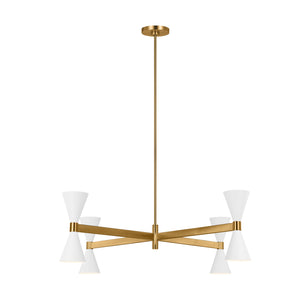 Visual Comfort Studio - AEC1088MWT - Eight Light Chandelier - Albertine - Matte White