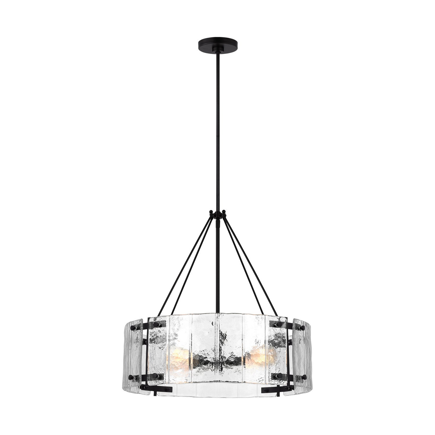 Visual Comfort Studio - AP1234AI - Four Light Chandelier - Calvert - Aged Iron