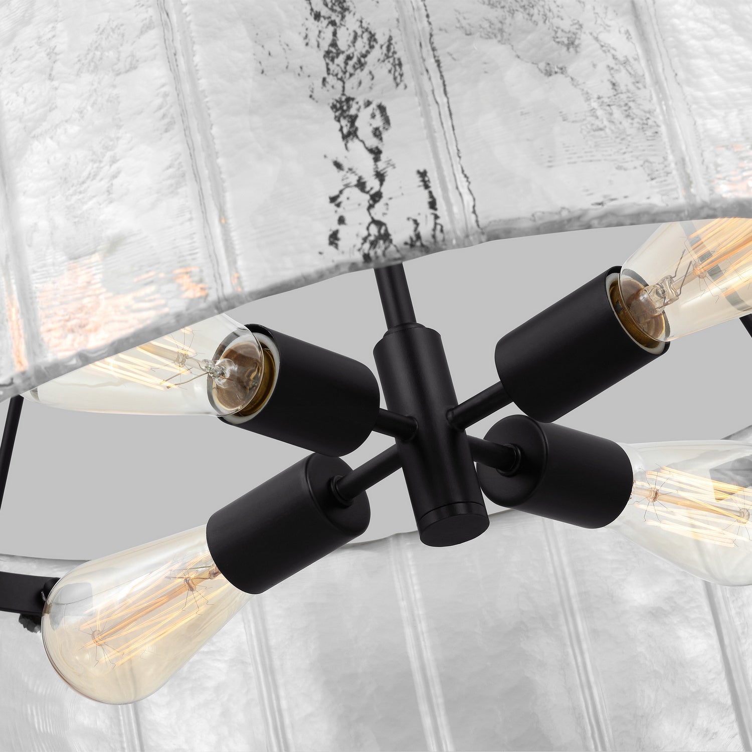 Visual Comfort Studio - AP1234AI - Four Light Chandelier - Calvert - Aged Iron