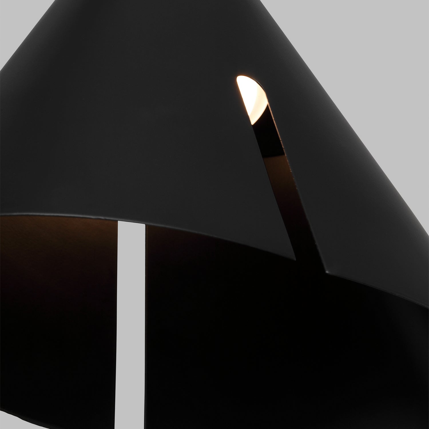 Visual Comfort Studio - KP1121MBKBBS-L1 - LED Pendant - Cambre - Midnight Black and Burnished Brass