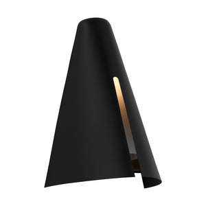 Visual Comfort Studio - KW1151MBKBBS-L1 - LED Wall Sconce - Cambre - Midnight Black and Burnished Brass