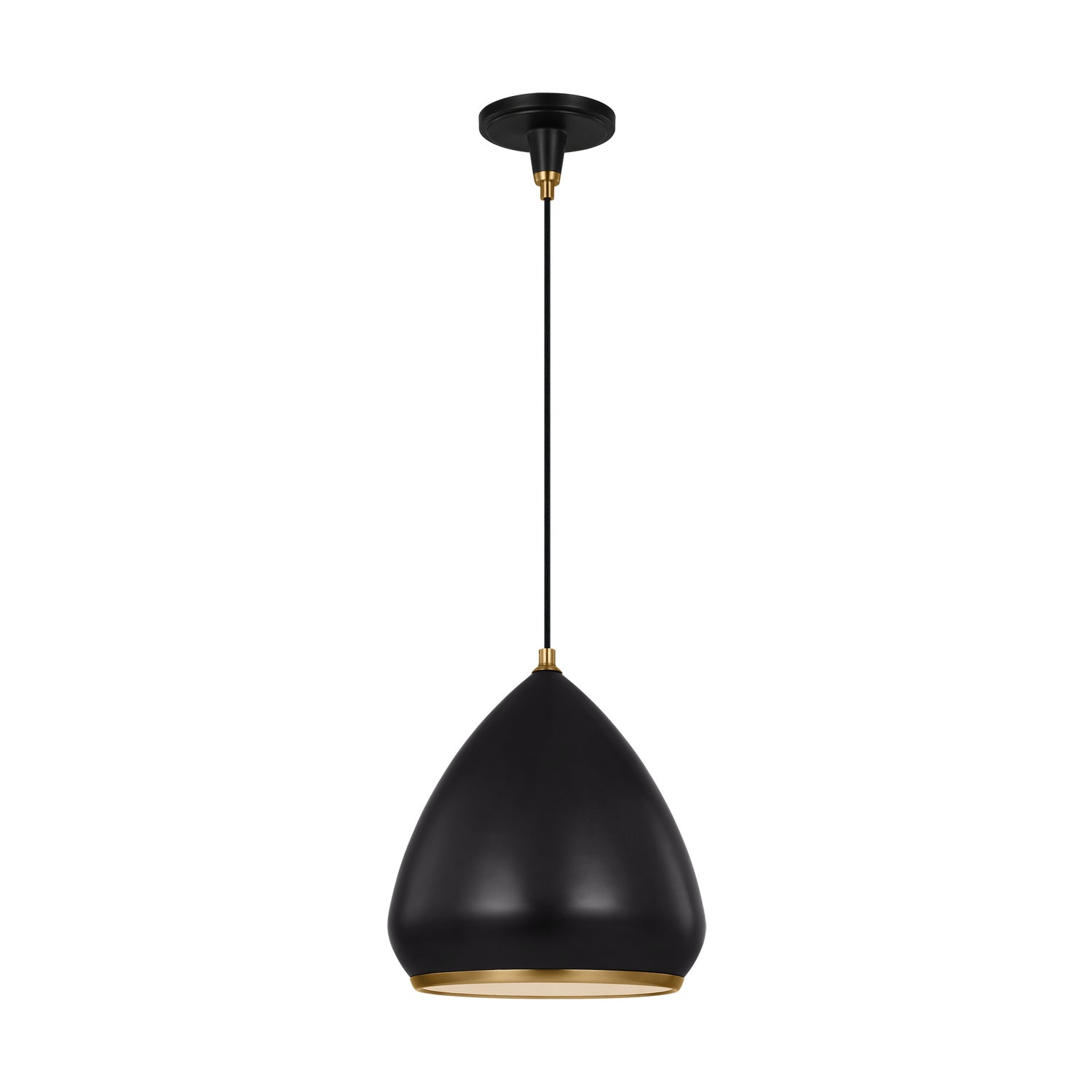 Visual Comfort Studio - TP1121AIBBS - One Light Pendant - Clasica - Aged Iron