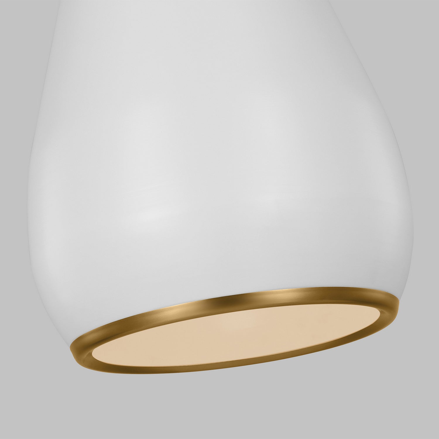 Visual Comfort Studio - TP1141MWTBBS - One Light Pendant - Clasica - Matte White