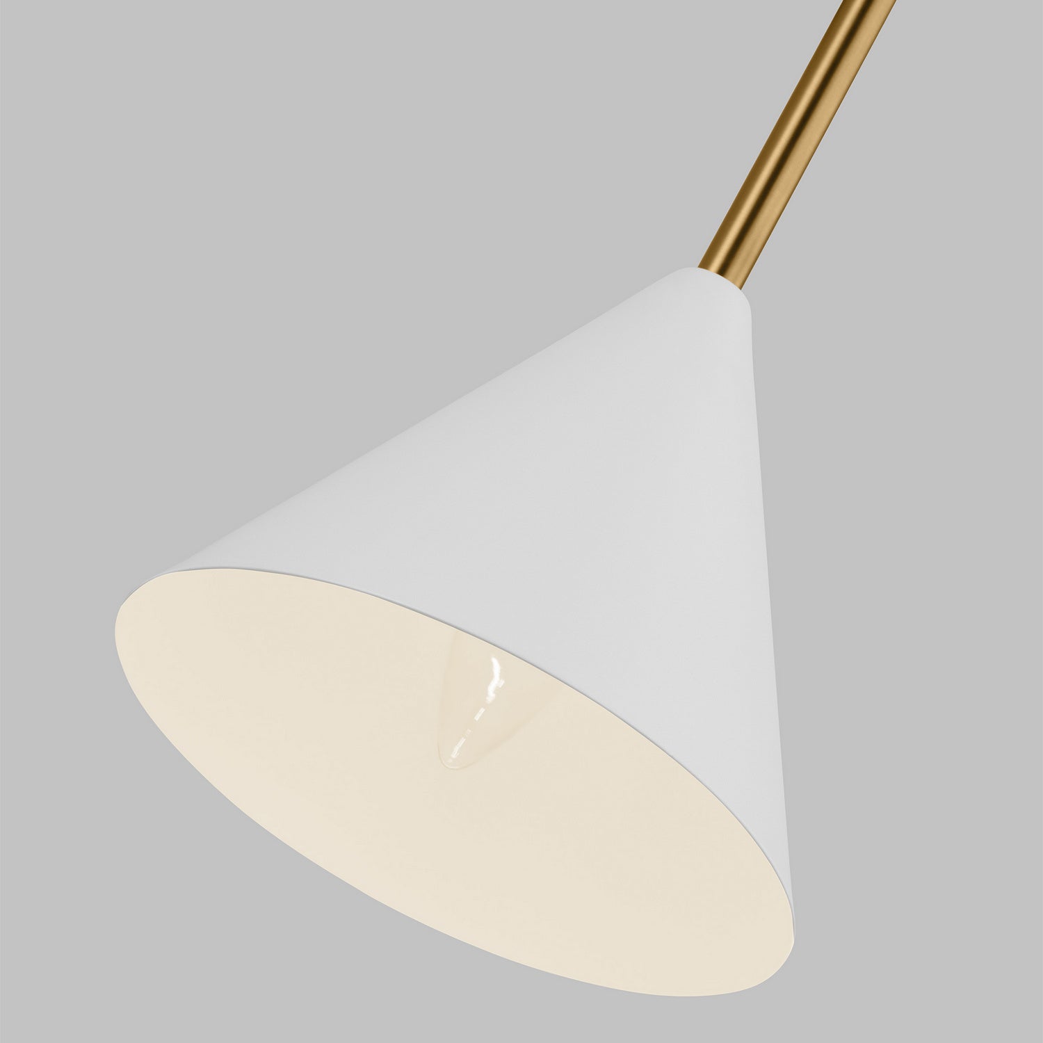 Visual Comfort Studio - AEW1041MWTBBS - One Light Bath Fixture - Cosmo - Matte White and Burnished Brass