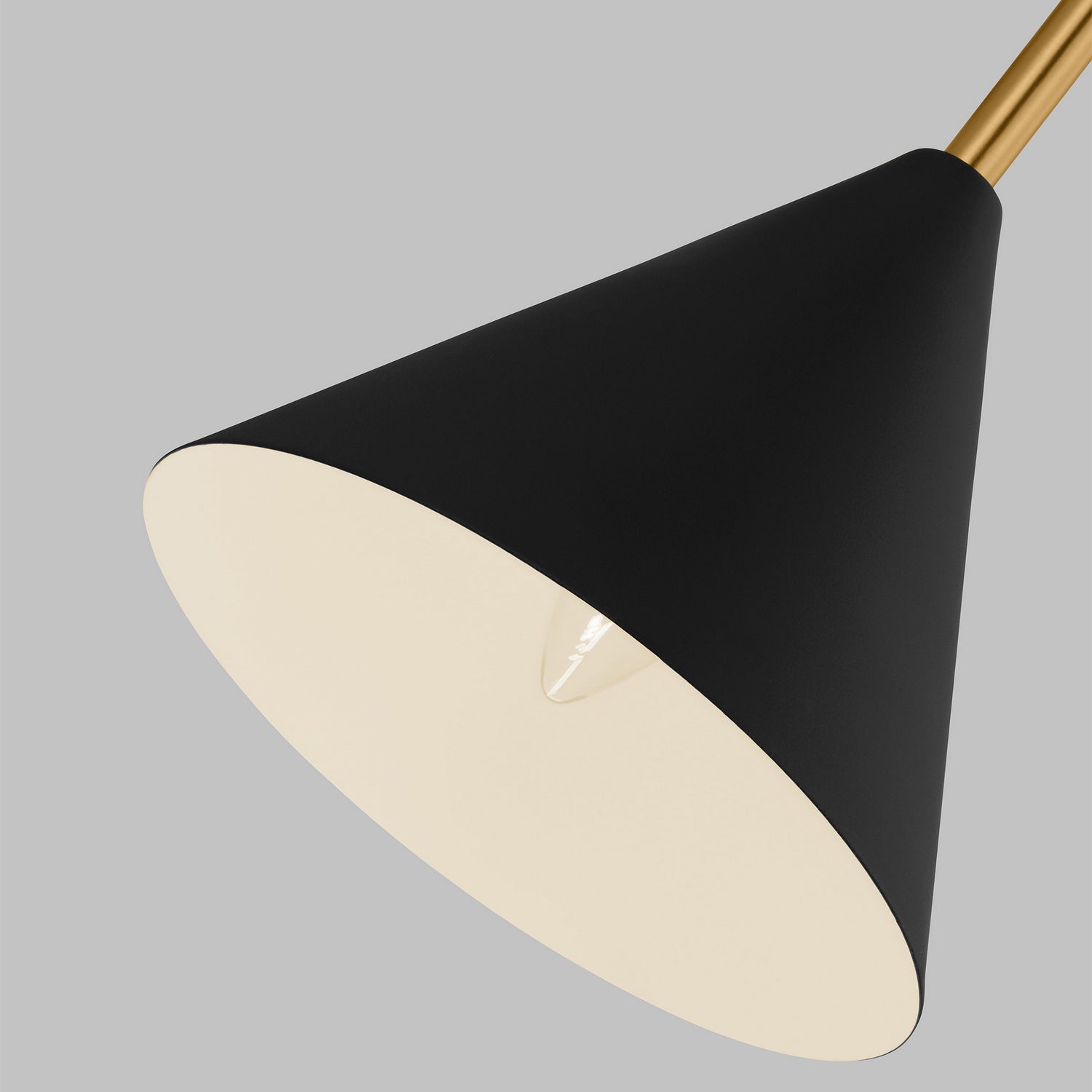 Visual Comfort Studio - AEW1051MBKBBS - One Light Bath Fixture - Cosmo - Midnight Black and Burnished Brass