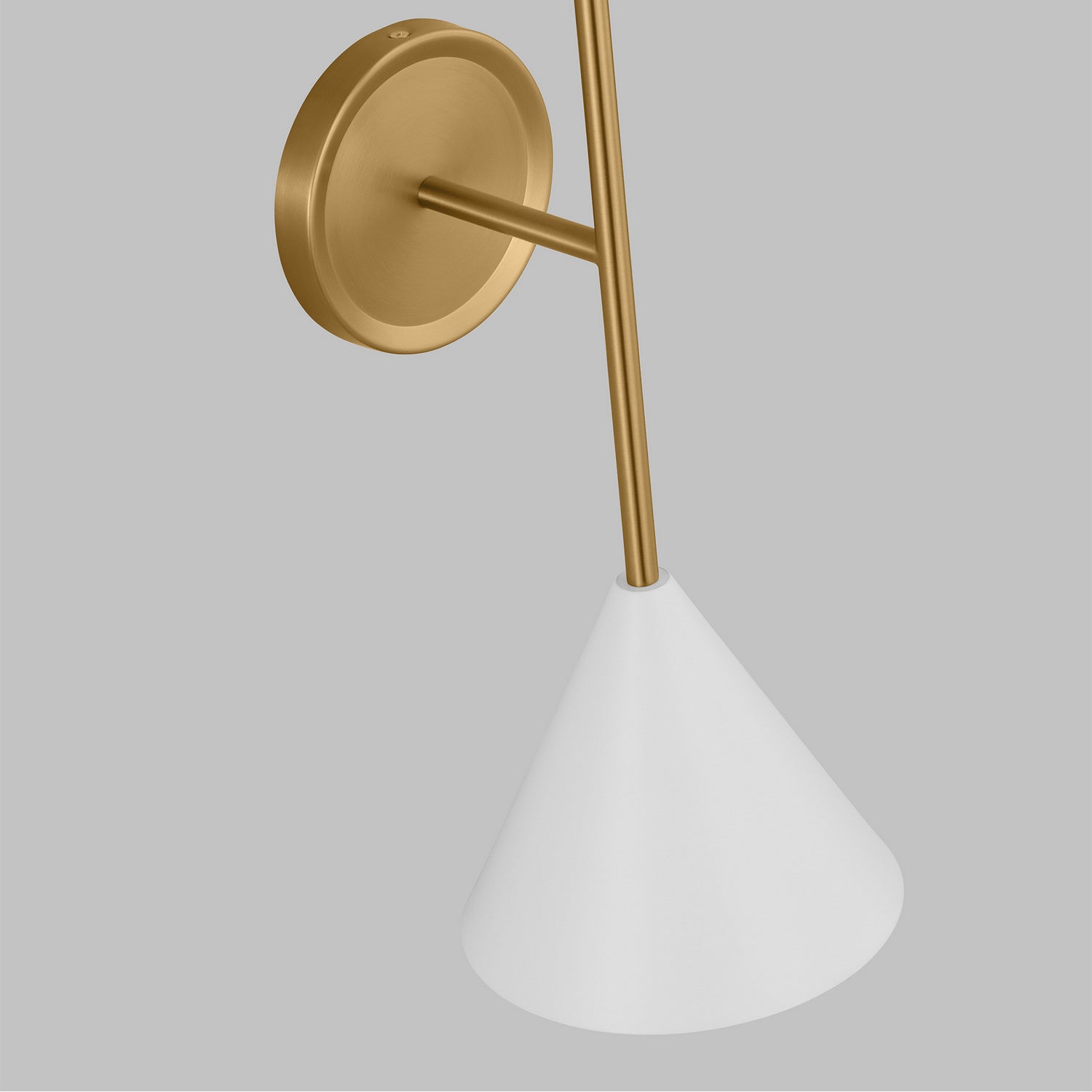 Visual Comfort Studio - AEW1051MWTBBS - One Light Bath Fixture - Cosmo - Matte White and Burnished Brass