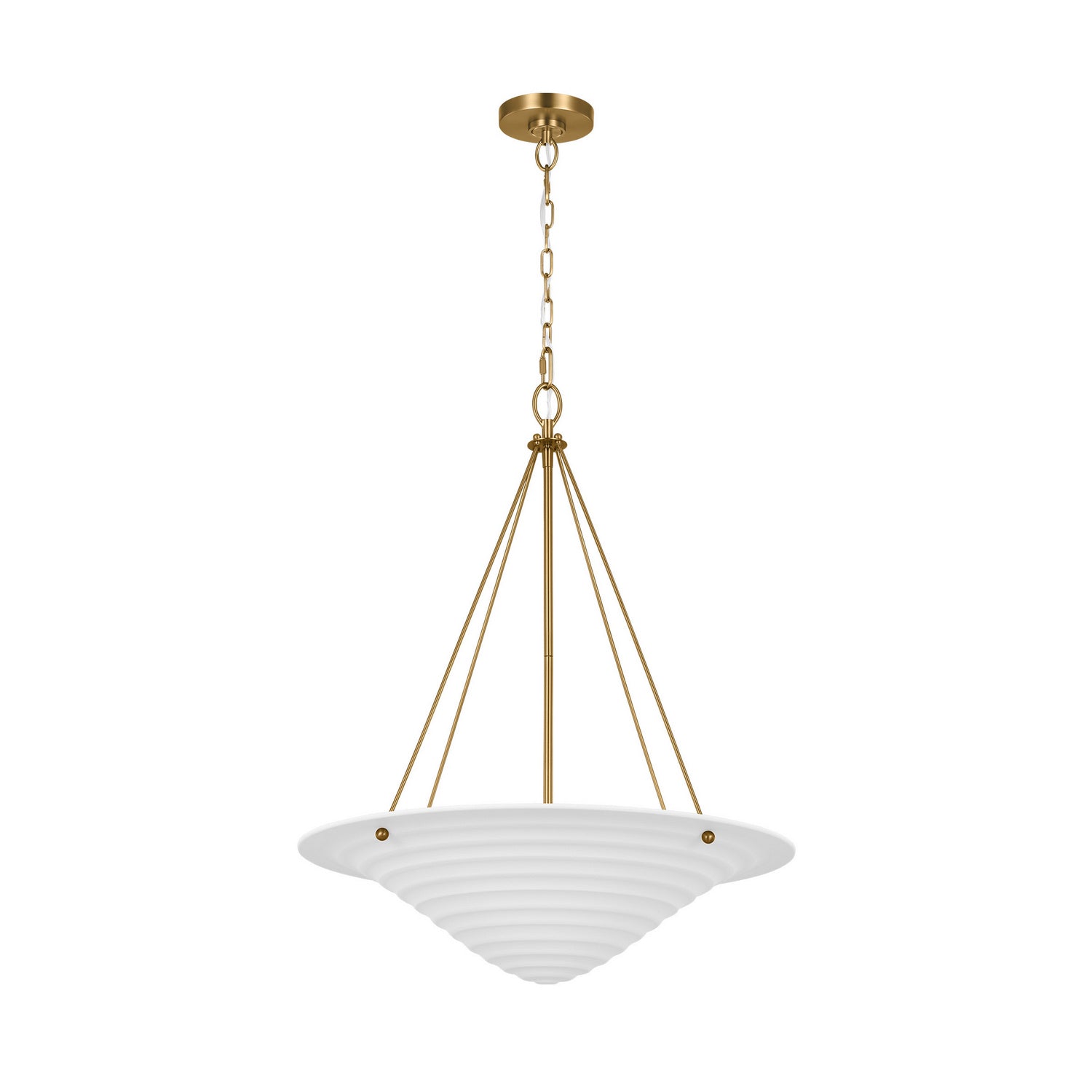 Visual Comfort Studio - AP1224TXW - Four Light Pendant - Dosinia - Textured White