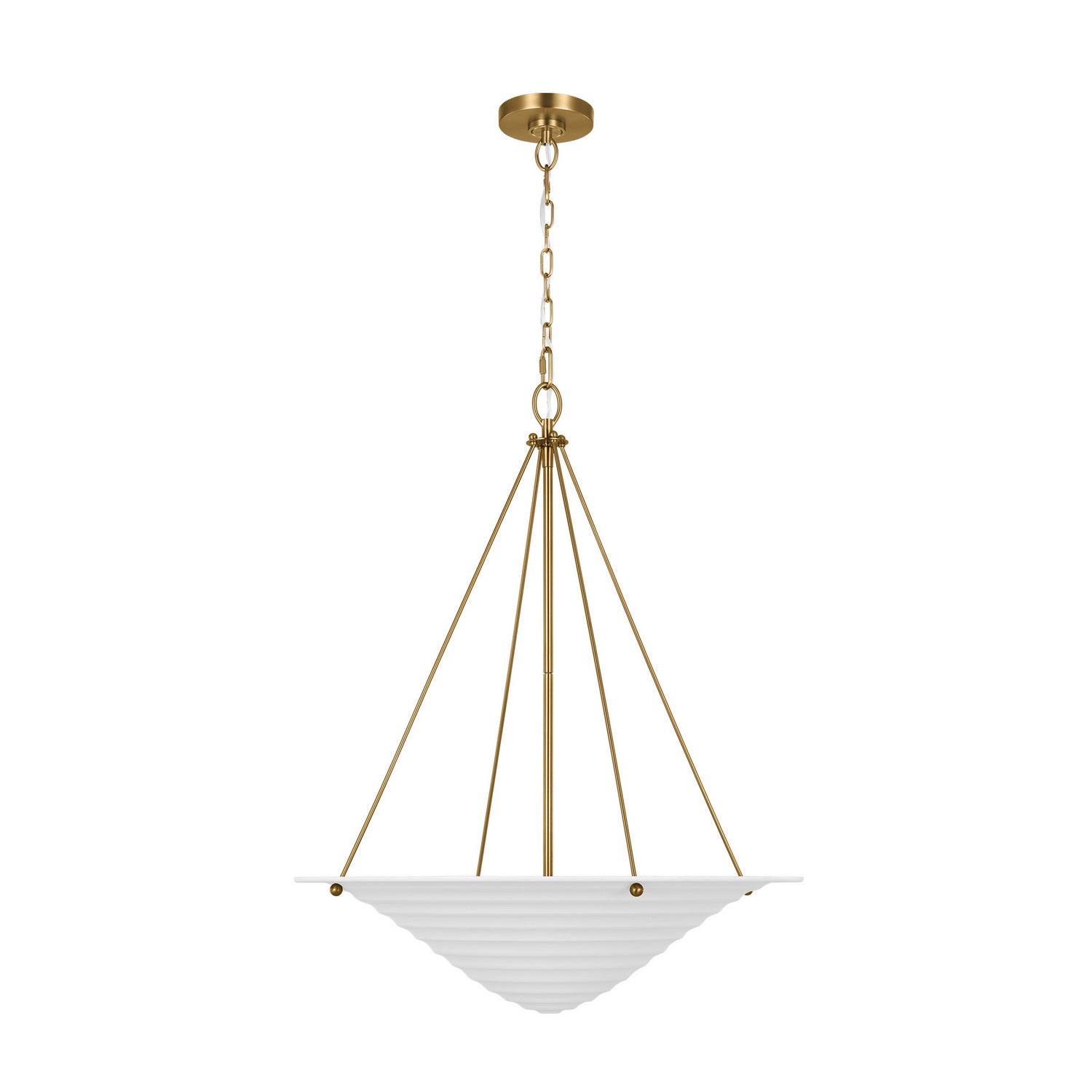 Visual Comfort Studio - AP1224TXW - Four Light Pendant - Dosinia - Textured White