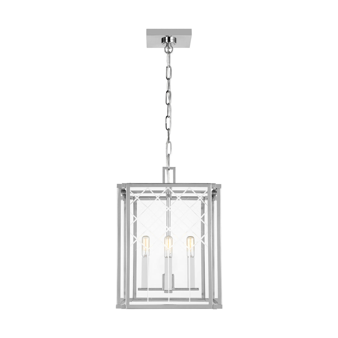 Visual Comfort Studio - AC1134PN - Four Light Pendant - Erro - Polished Nickel