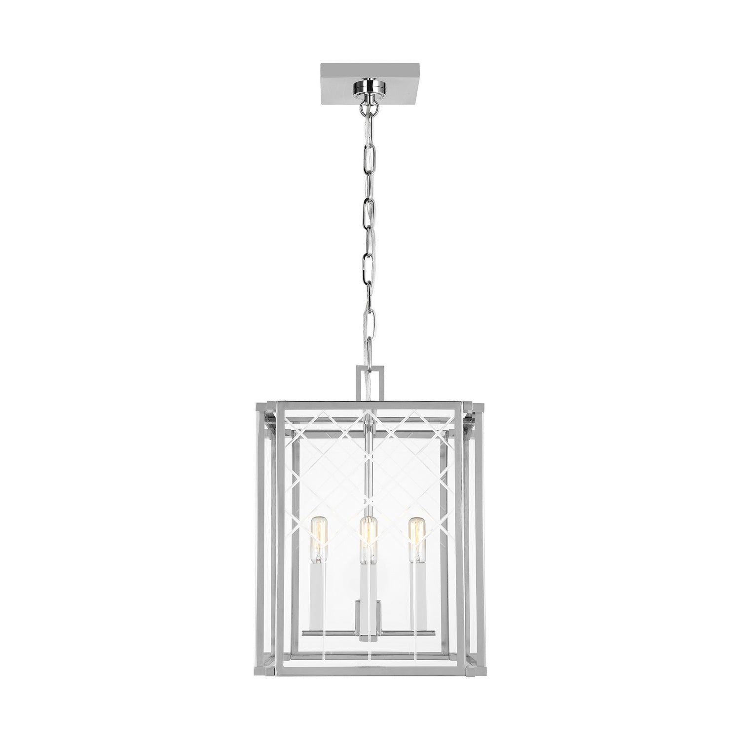 Visual Comfort Studio - AC1134PN - Four Light Pendant - Erro - Polished Nickel