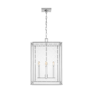 Visual Comfort Studio - AC1144PN - Four Light Pendant - Erro - Polished Nickel