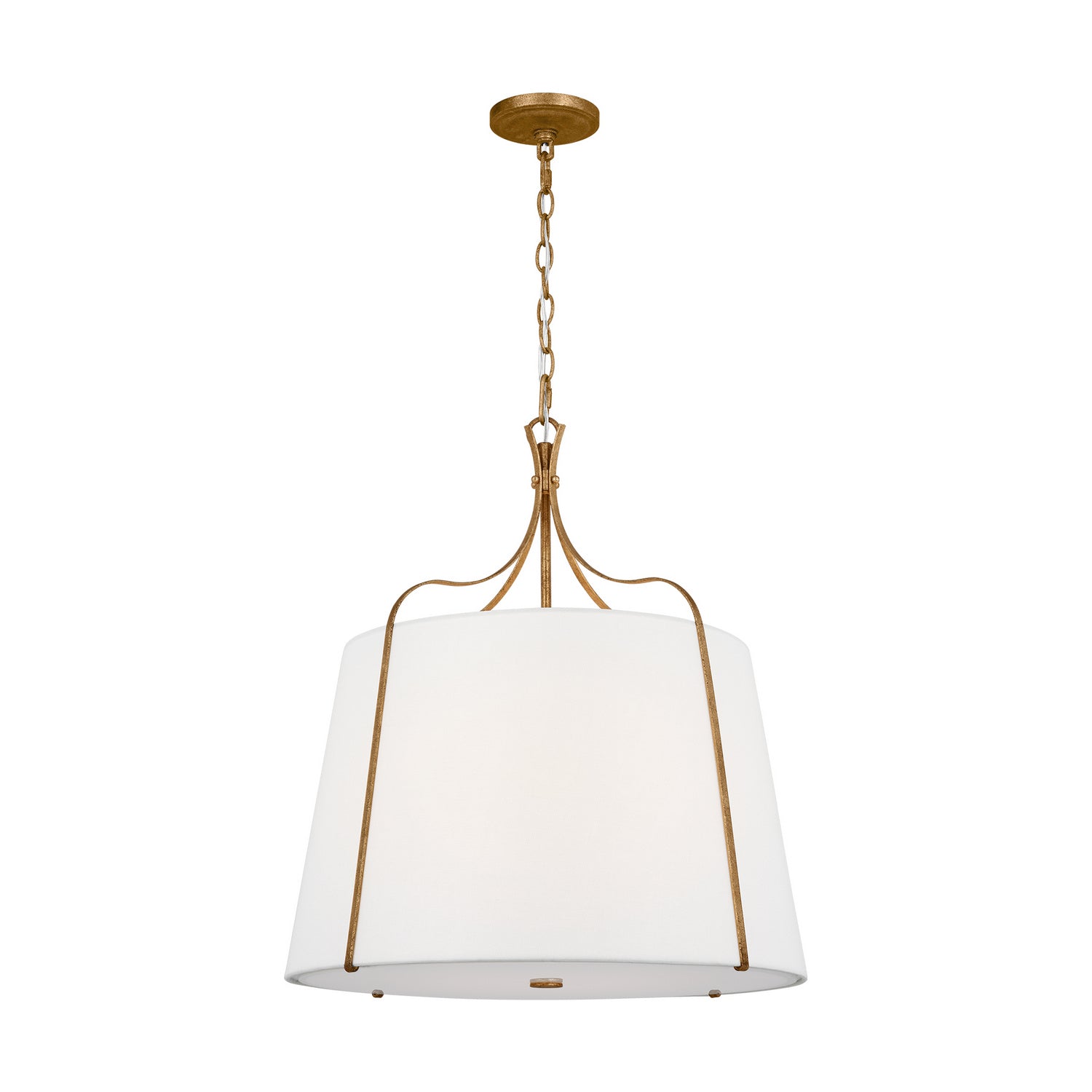 Visual Comfort Studio - AP1264ADB - Four Light Pendant - Leander - Antique Gild