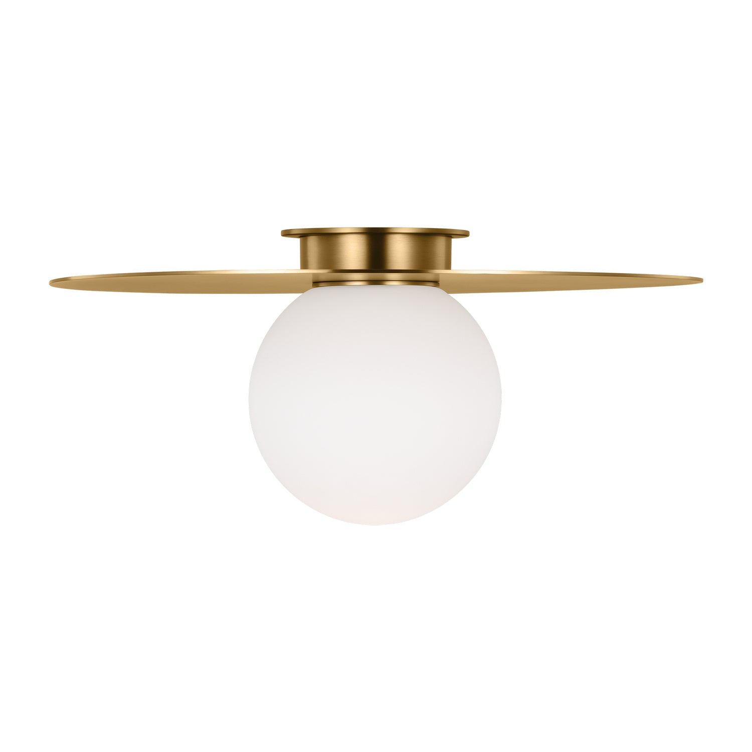 Visual Comfort Studio - KF1101BBS - One Light Flush Mount - Nodes - Burnished Brass