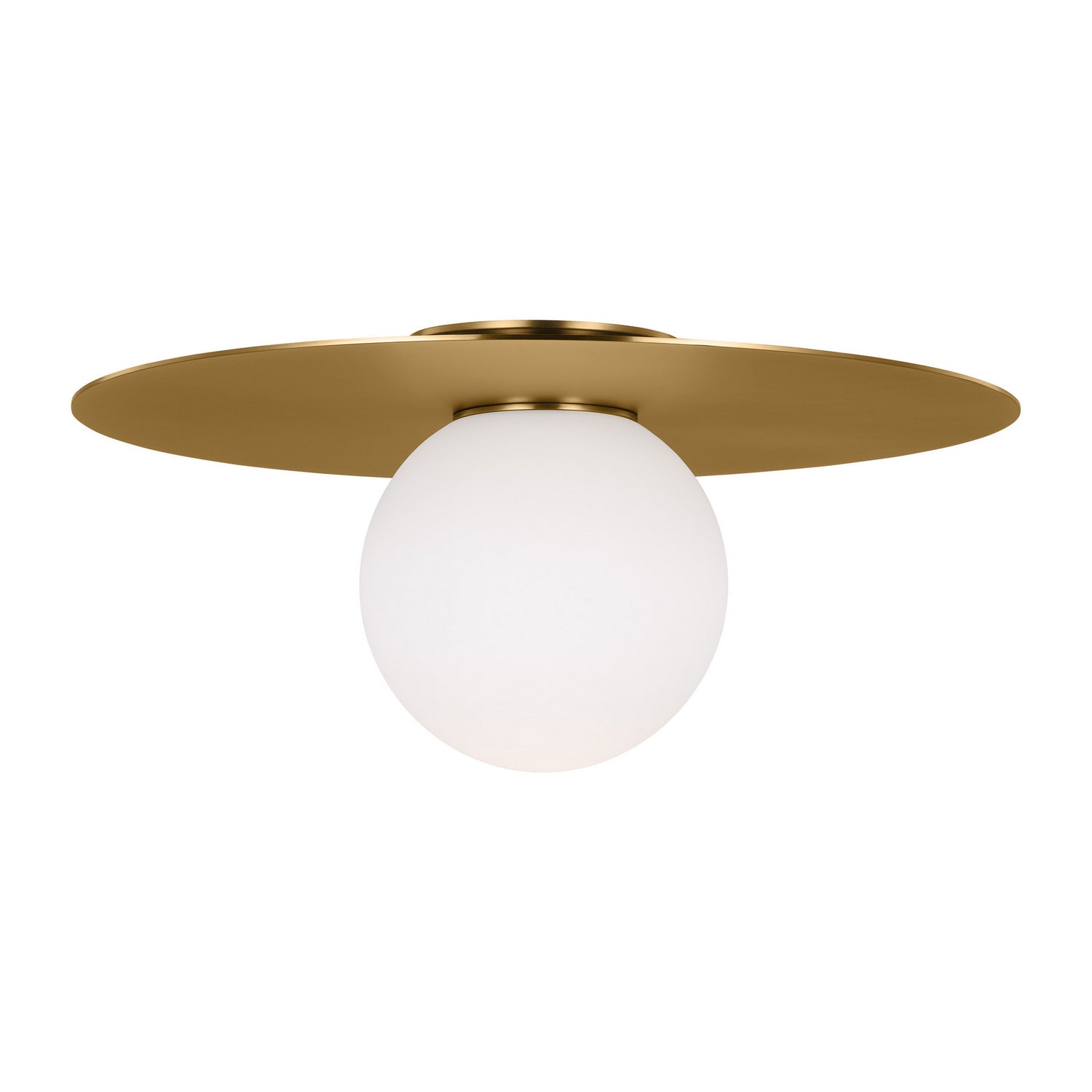 Visual Comfort Studio - KF1101BBS - One Light Flush Mount - Nodes - Burnished Brass