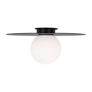 Visual Comfort Studio - KF1101MBK - One Light Flush Mount - Nodes - Midnight Black