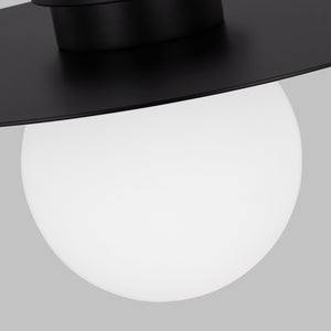 Visual Comfort Studio - KF1101MBK - One Light Flush Mount - Nodes - Midnight Black