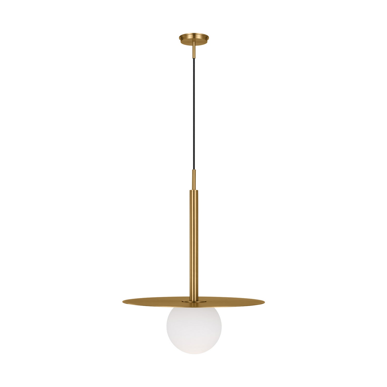 Visual Comfort Studio - KP1141BBS - One Light Pendant - Nodes - Burnished Brass