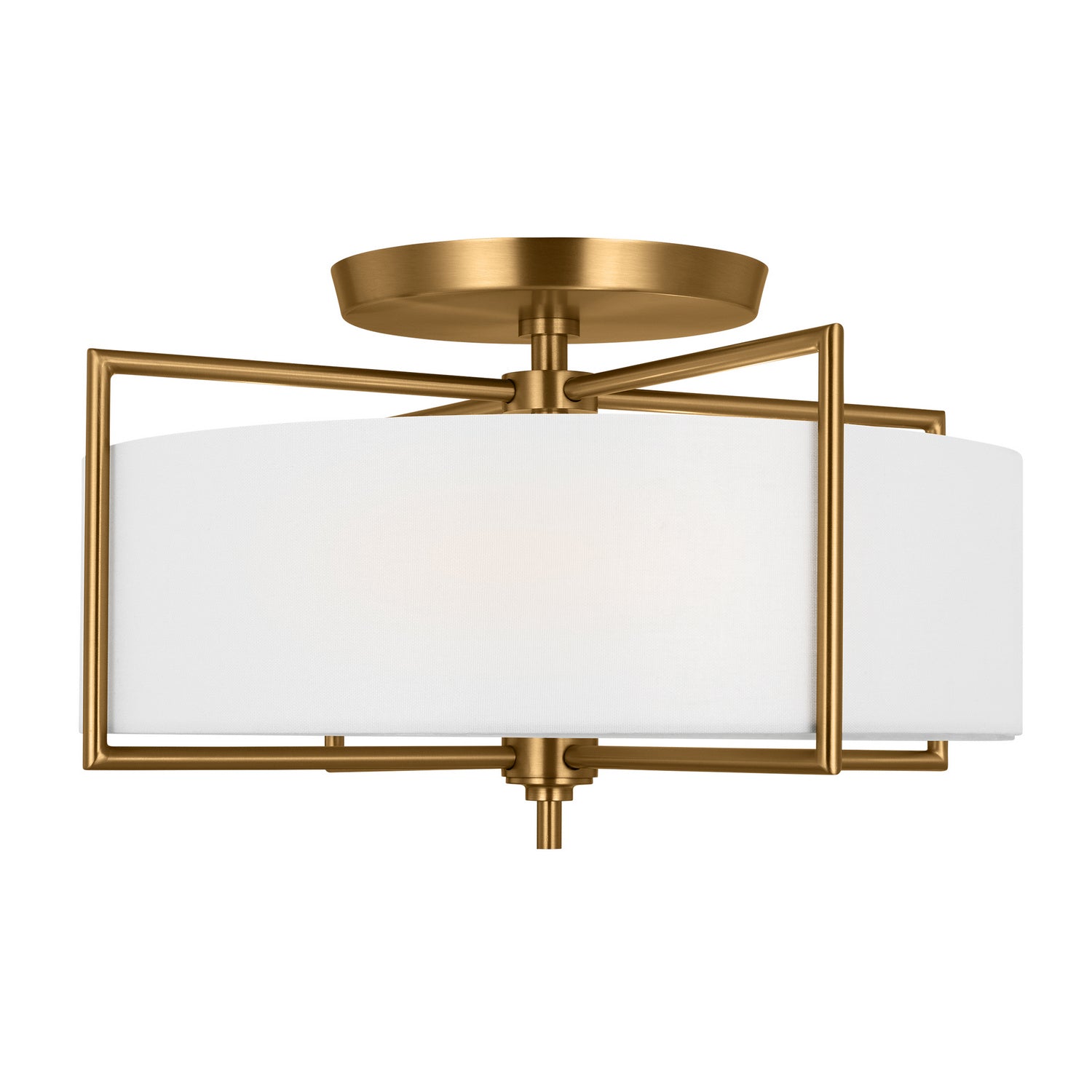 Visual Comfort Studio - CF1113BBS - Three Light Semi-Flush Mount - Perno - Burnished Brass