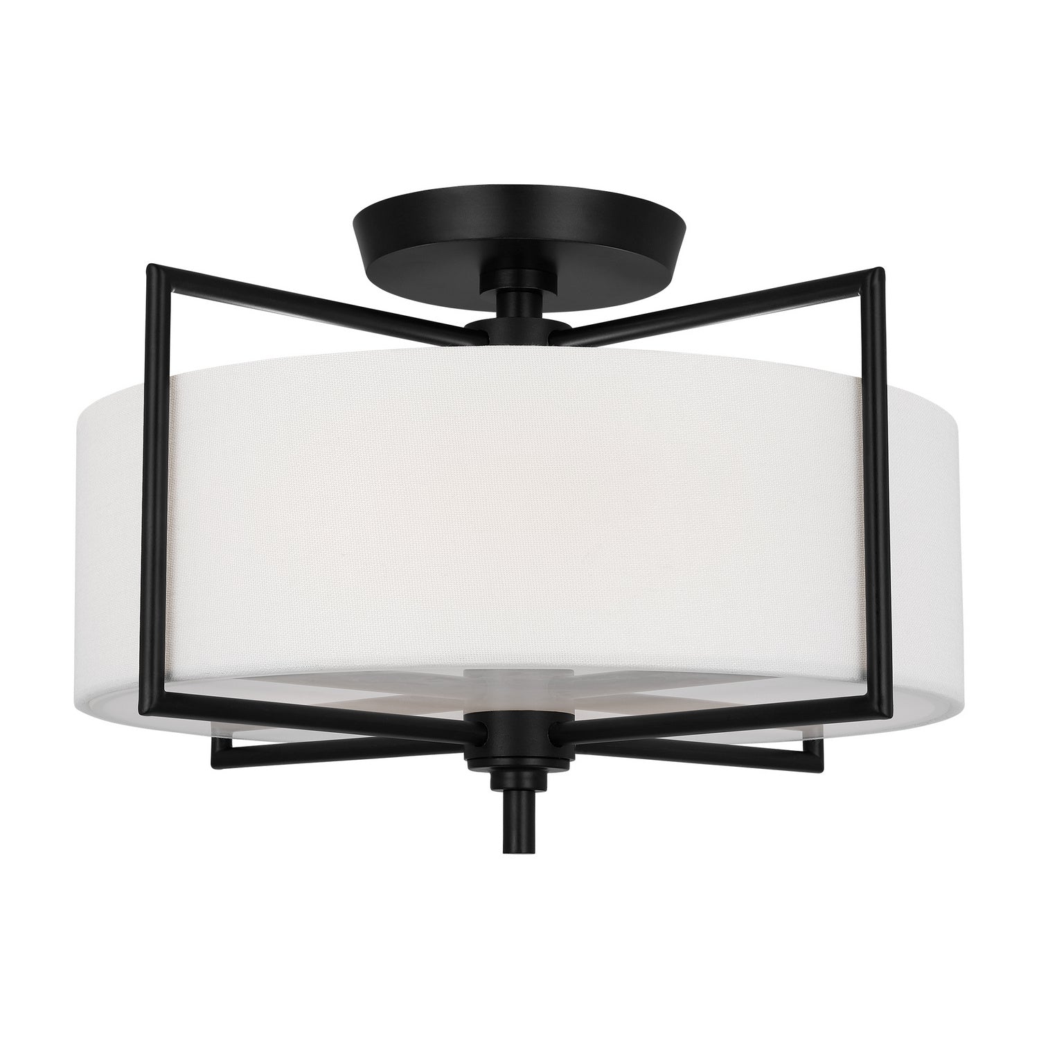 Visual Comfort Studio - CF1122AI - Two Light Semi-Flush Mount - Perno - Aged Iron