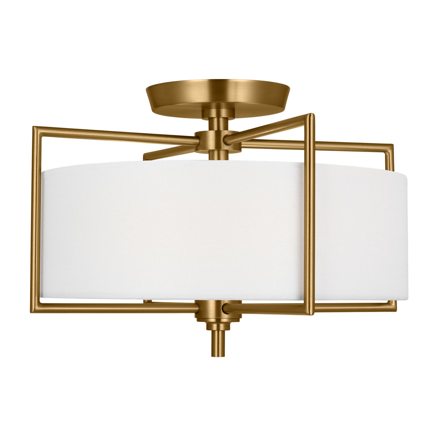 Visual Comfort Studio - CF1122BBS - Two Light Semi-Flush Mount - Perno - Burnished Brass