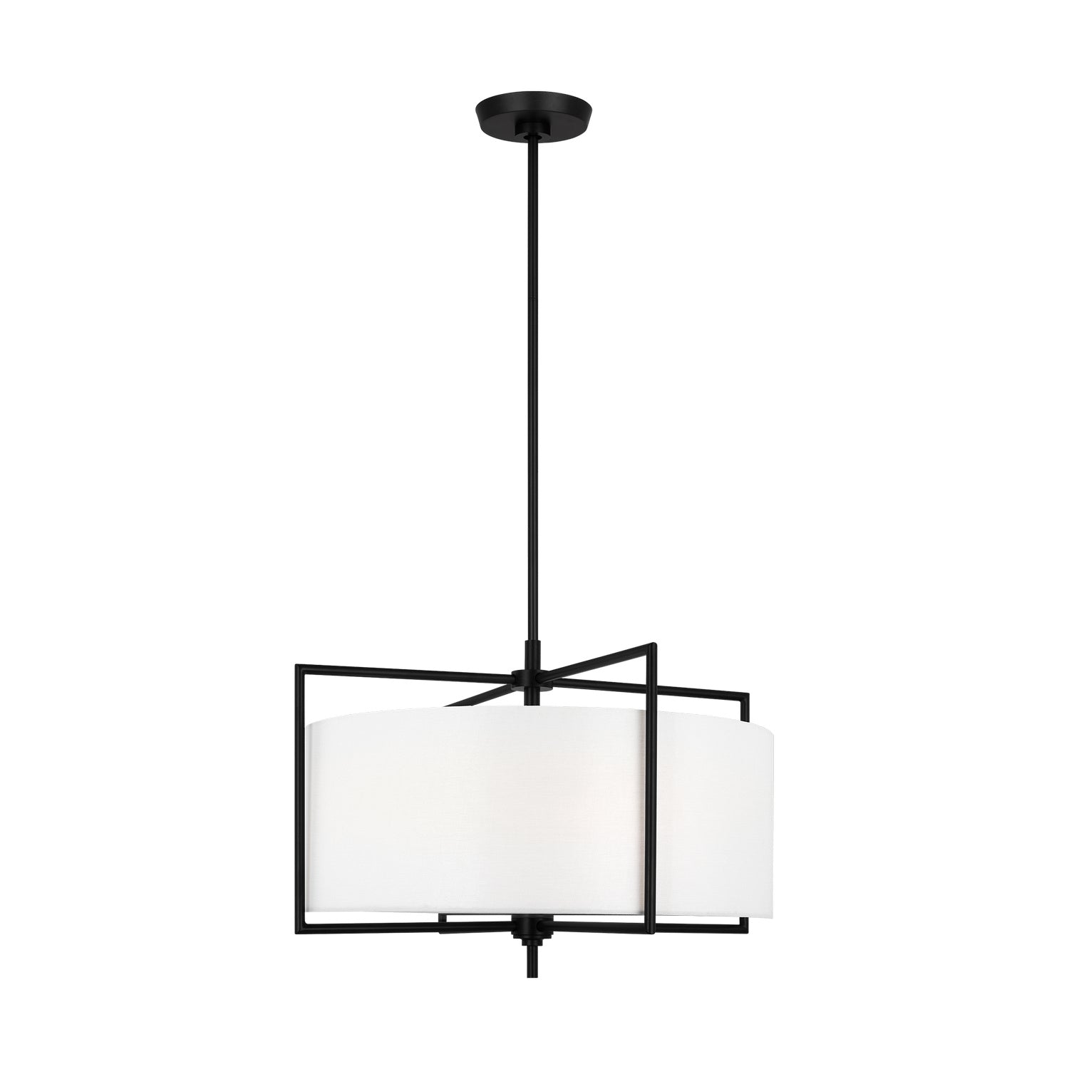 Visual Comfort Studio - CP1394AI - Four Light Pendant - Perno - Aged Iron