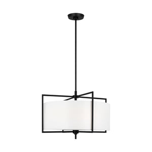 Visual Comfort Studio - CP1394AI - Four Light Pendant - Perno - Aged Iron